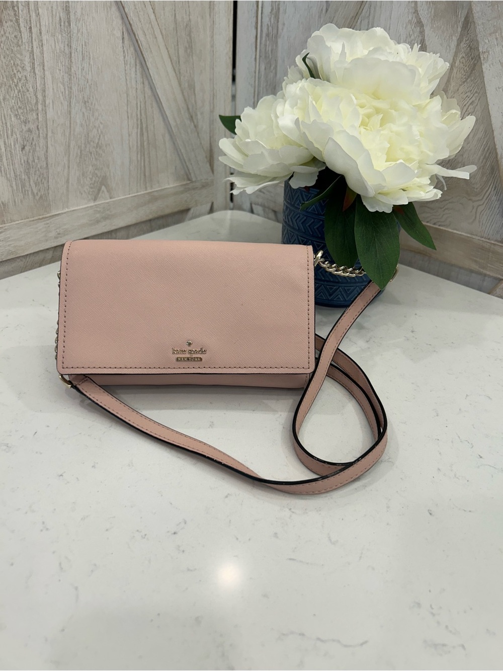 kate spade Blush Pink Leather Crossbody Bag